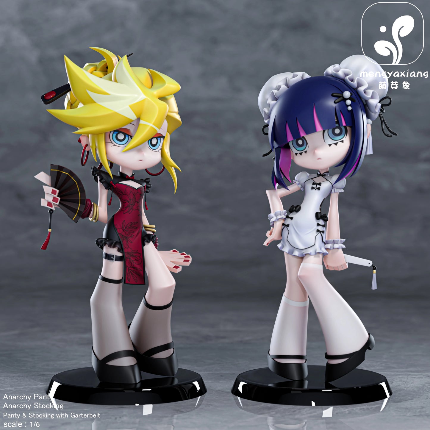 Preventa Resina Panty & Stocking Figura Panty & Stocking with Garterbelt  MengYaXiang Estudio