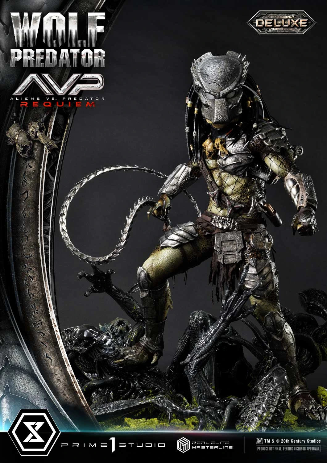 Preventa Resina Wolf Predator Figura Aliens vs Predator: Requiem Prime 1 (Licencia) Deluxe Estudio