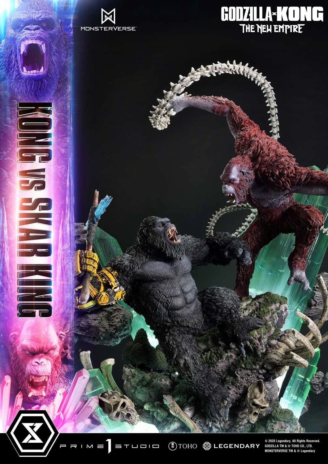 Preventa Resina Kong vs Skar King Figura Godzilla y Kong: El nuevo imperio  Prime 1 (Licencia) Estudio