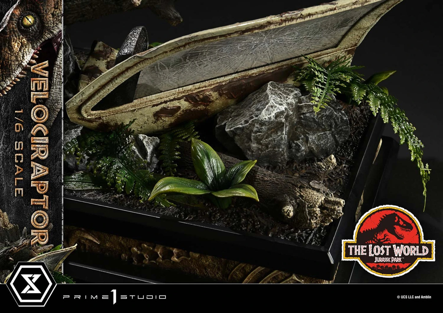 Preventa Resina Velociraptor Figura El mundo perdido: Jurassic Park  Prime 1 (Licencia) Estudio