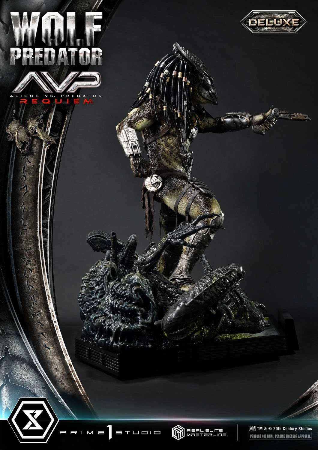 Preventa Resina Wolf Predator Figura Aliens vs Predator: Requiem Prime 1 (Licencia) Deluxe Estudio
