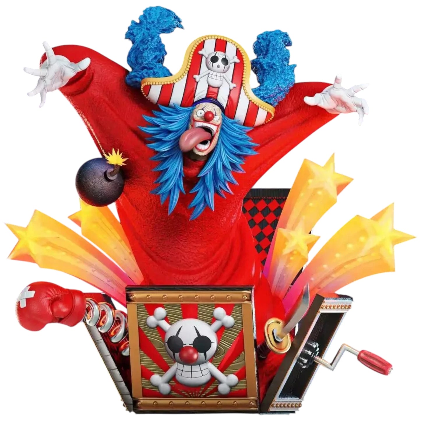 Preventa Resina Buggy Shichibukai Figura One Piece SN Estudio