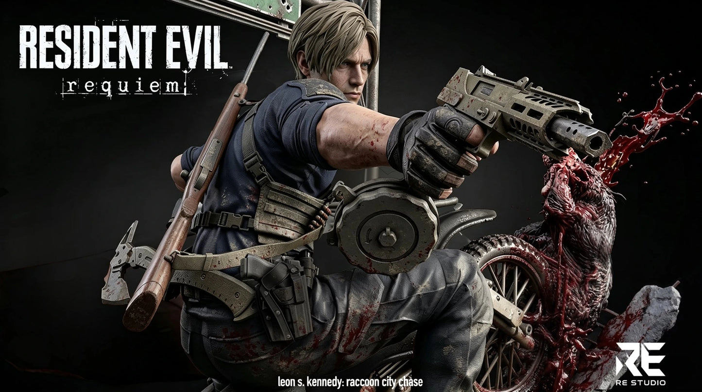 Preventa Resina Leon S. Kennedy Figura Resident Evil Requiem RE  Estudio