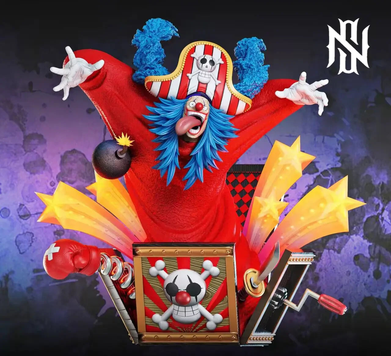 Preventa Resina Buggy Shichibukai Figura One Piece SN Estudio