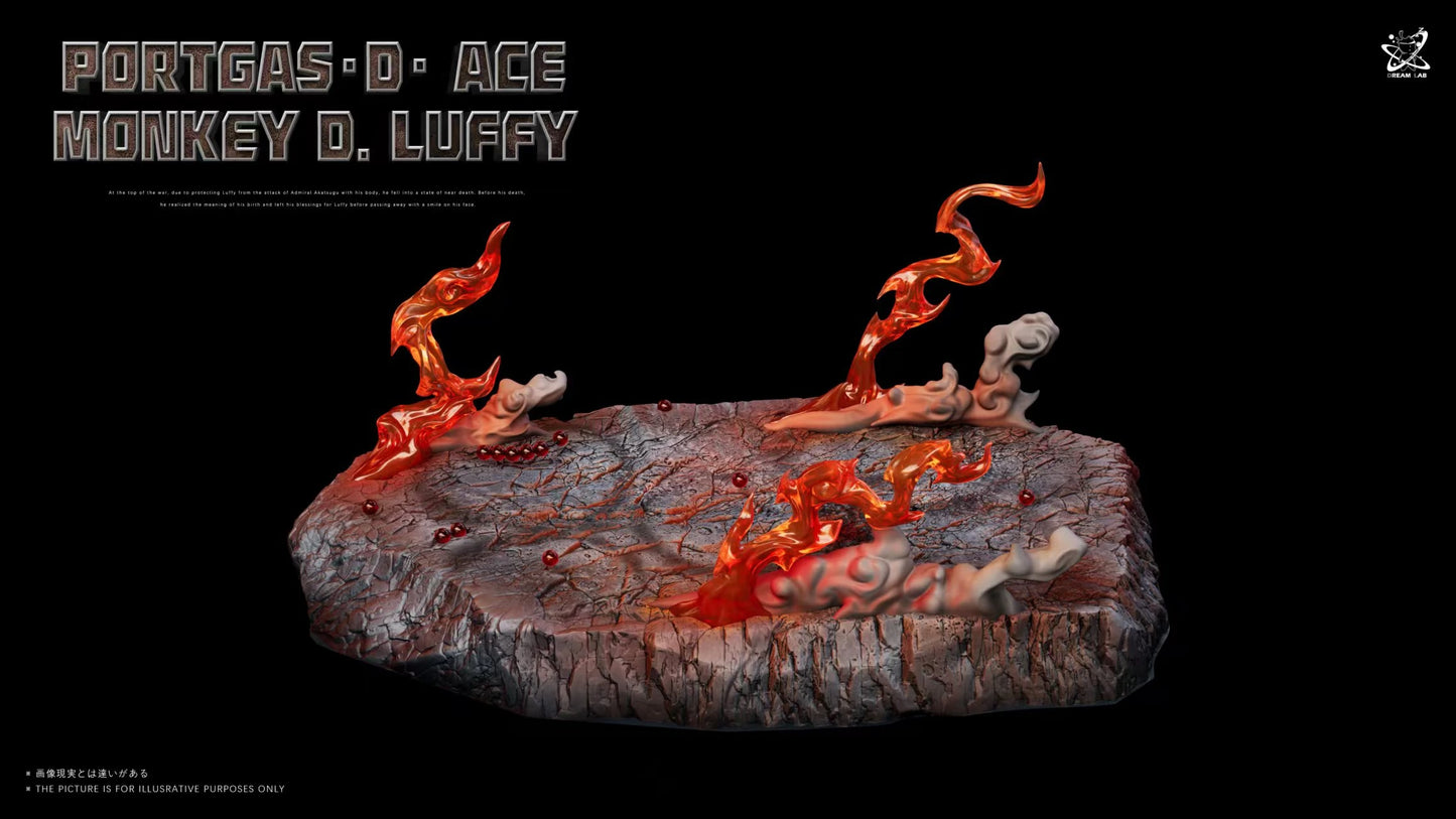 Preventa Resina Luffy & Ace Figura One Piece Dream Lab Estudio