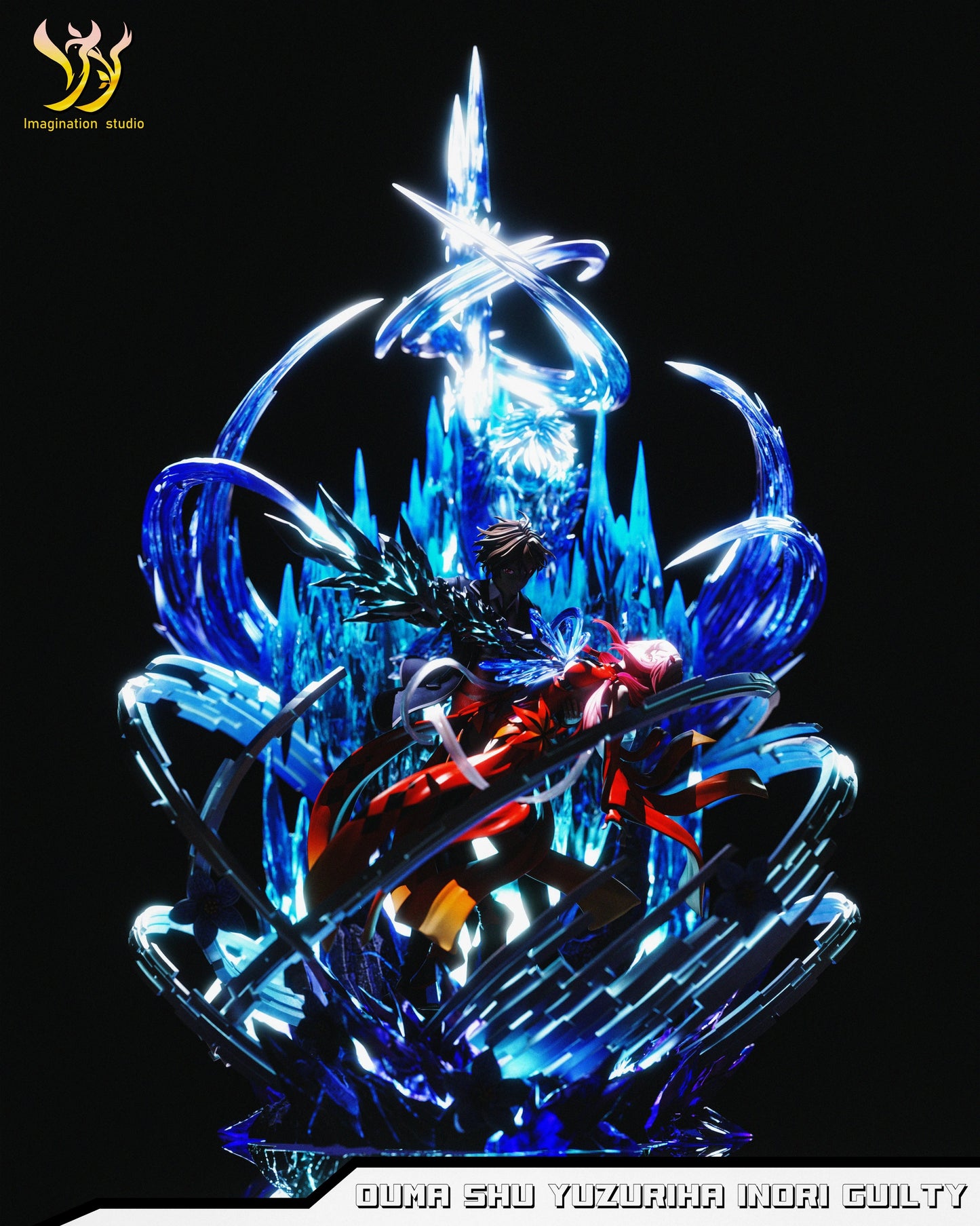 Preventa Resina Ouma Shu & Yuzuriha Inori Figura Guilty Crown Imagination  Estudio