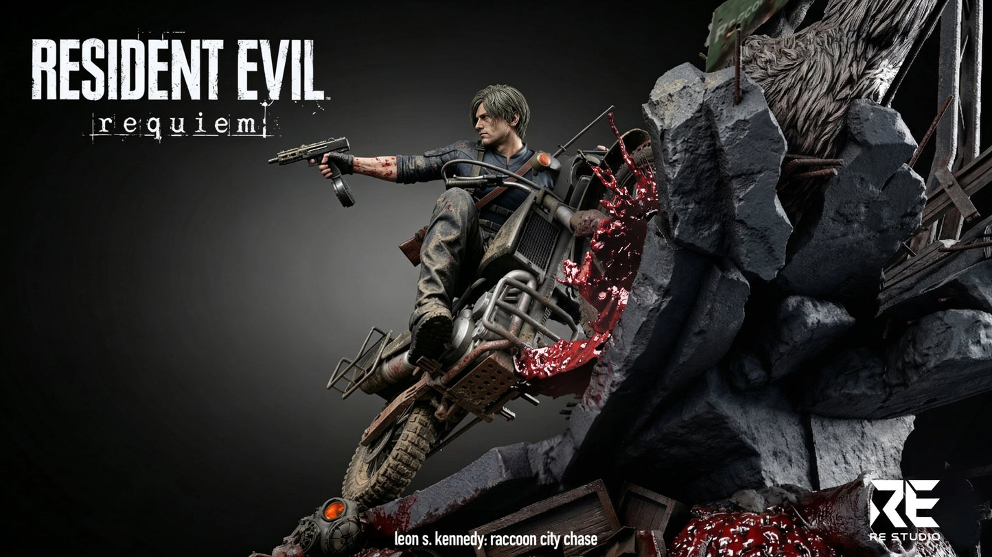 Preventa Resina Leon S. Kennedy Figura Resident Evil Requiem RE  Estudio