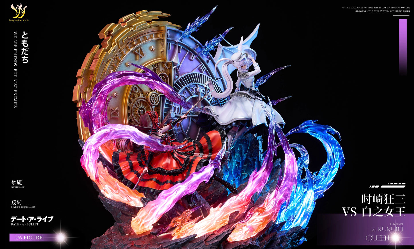 Preventa Resina Tokisaki Kurumi vs White Queen Figura Date A Live Imagination  Estudio