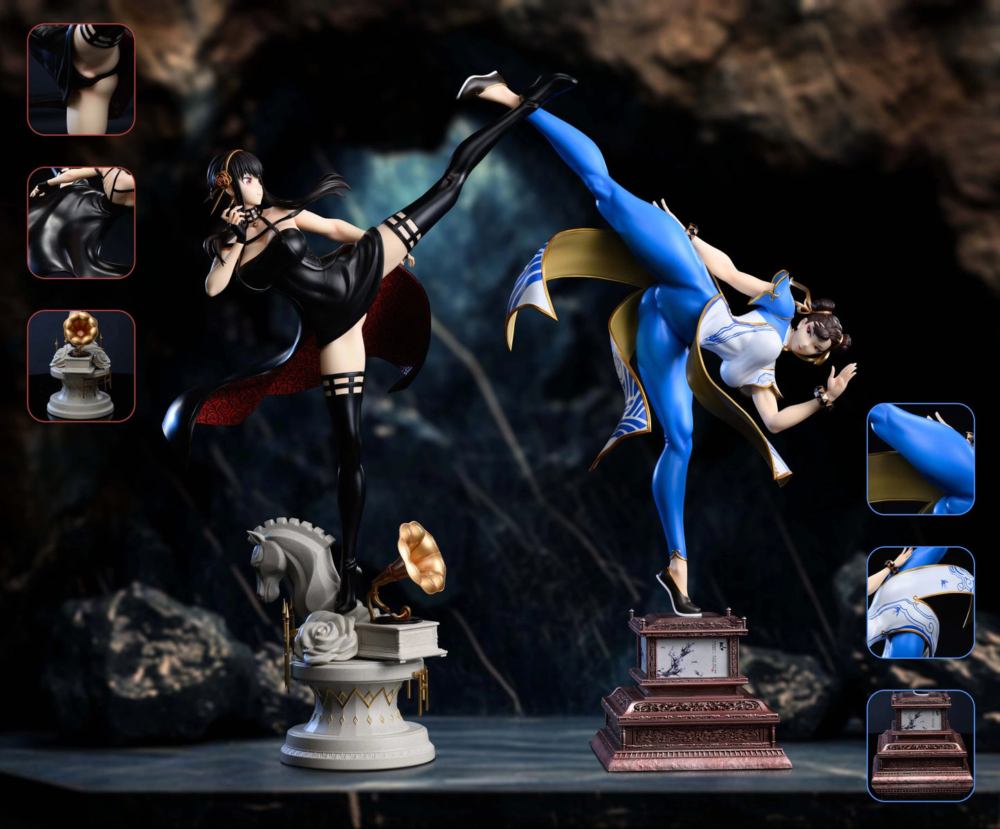 Preventa Resina Chun-Li & Yor Forger Figura Street Fighter Xpic Estudio
