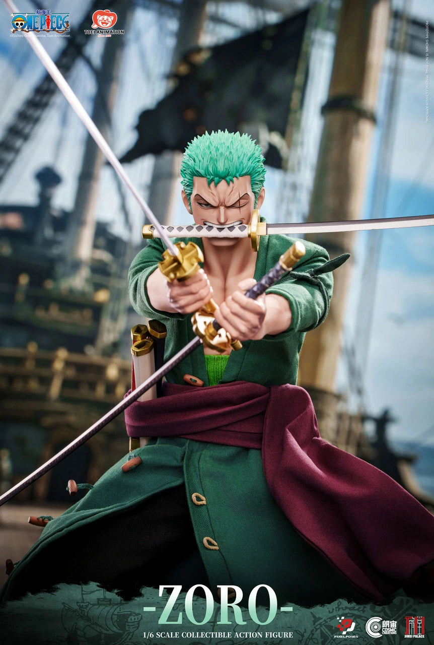 Preventa Resina Roronoa Zoro Figura One Piece Jimei Palace & Pixel Poses (Licencia) Estudio