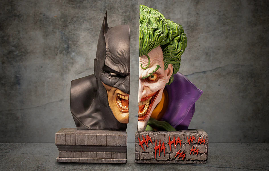 Preventa Resina Batman y Joker Figura DC Bedrock Collectibles (Licencia) Estudio