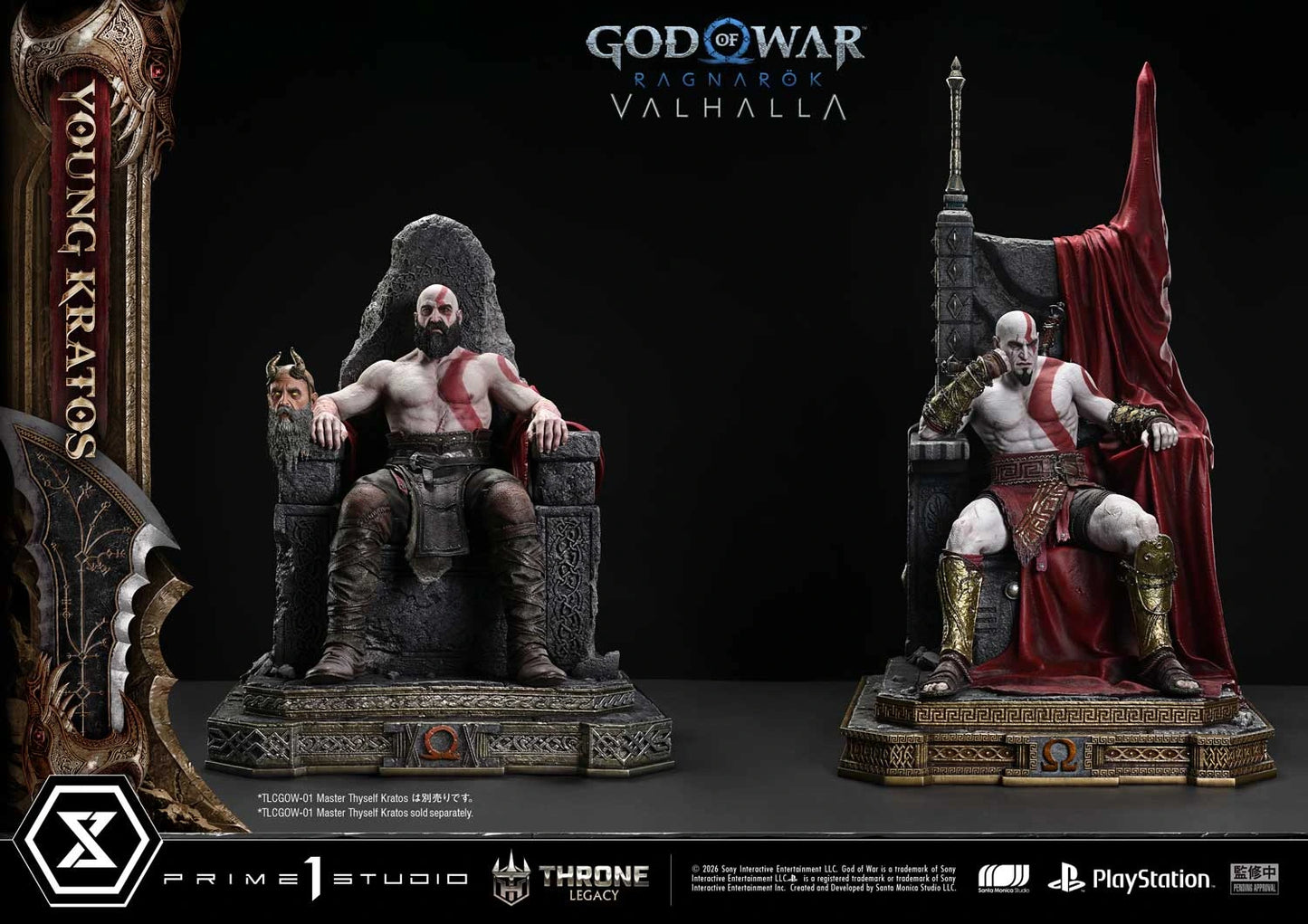 "Preventa Resina Kratos Joven Figura God of War Ragnarök: Valhalla  Prime 1 (Licencia) Estudio"