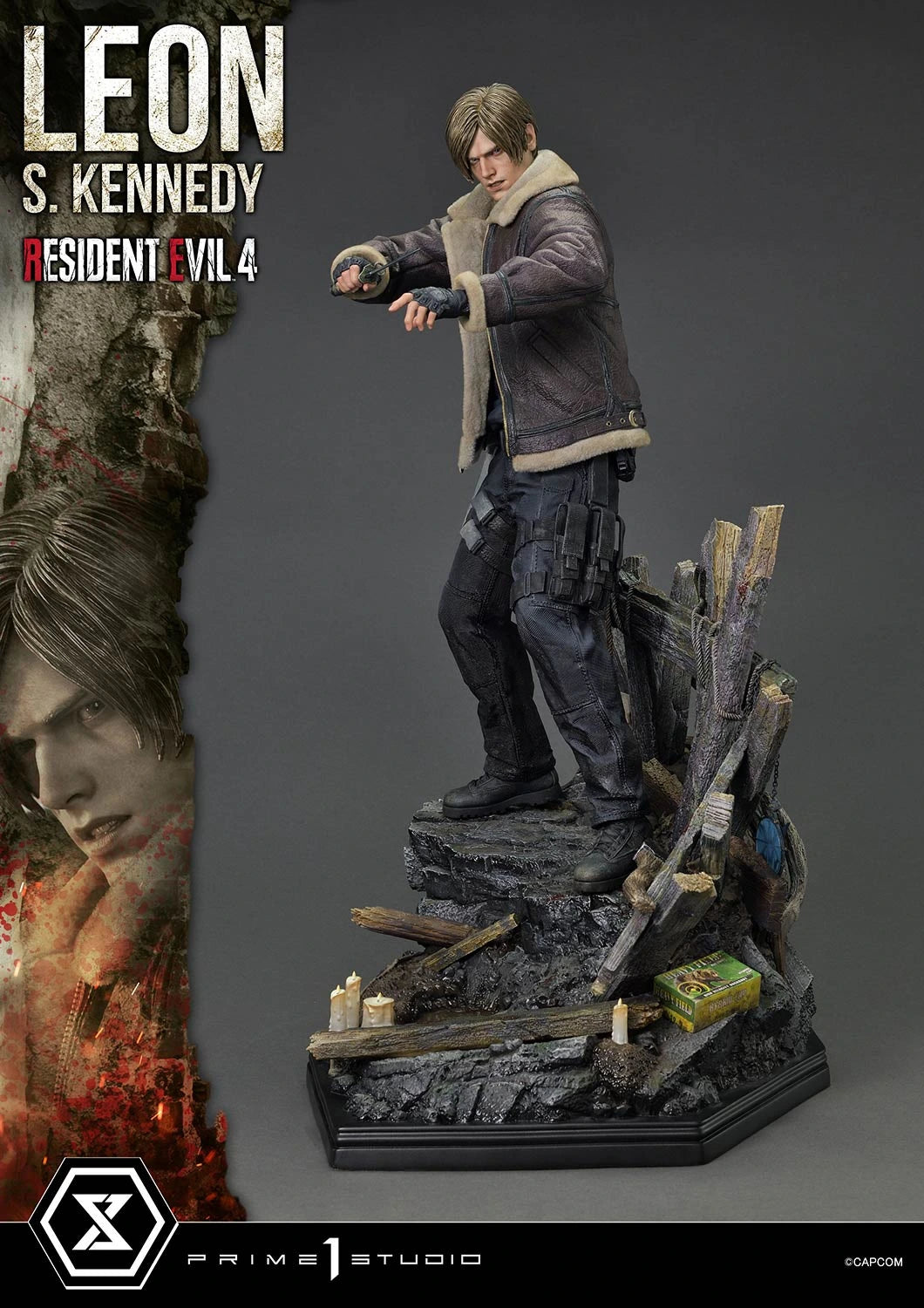 Preventa Resina Leon S. kennedy Figura Resident Evil 4 Prime 1 (Licencia) Estudio