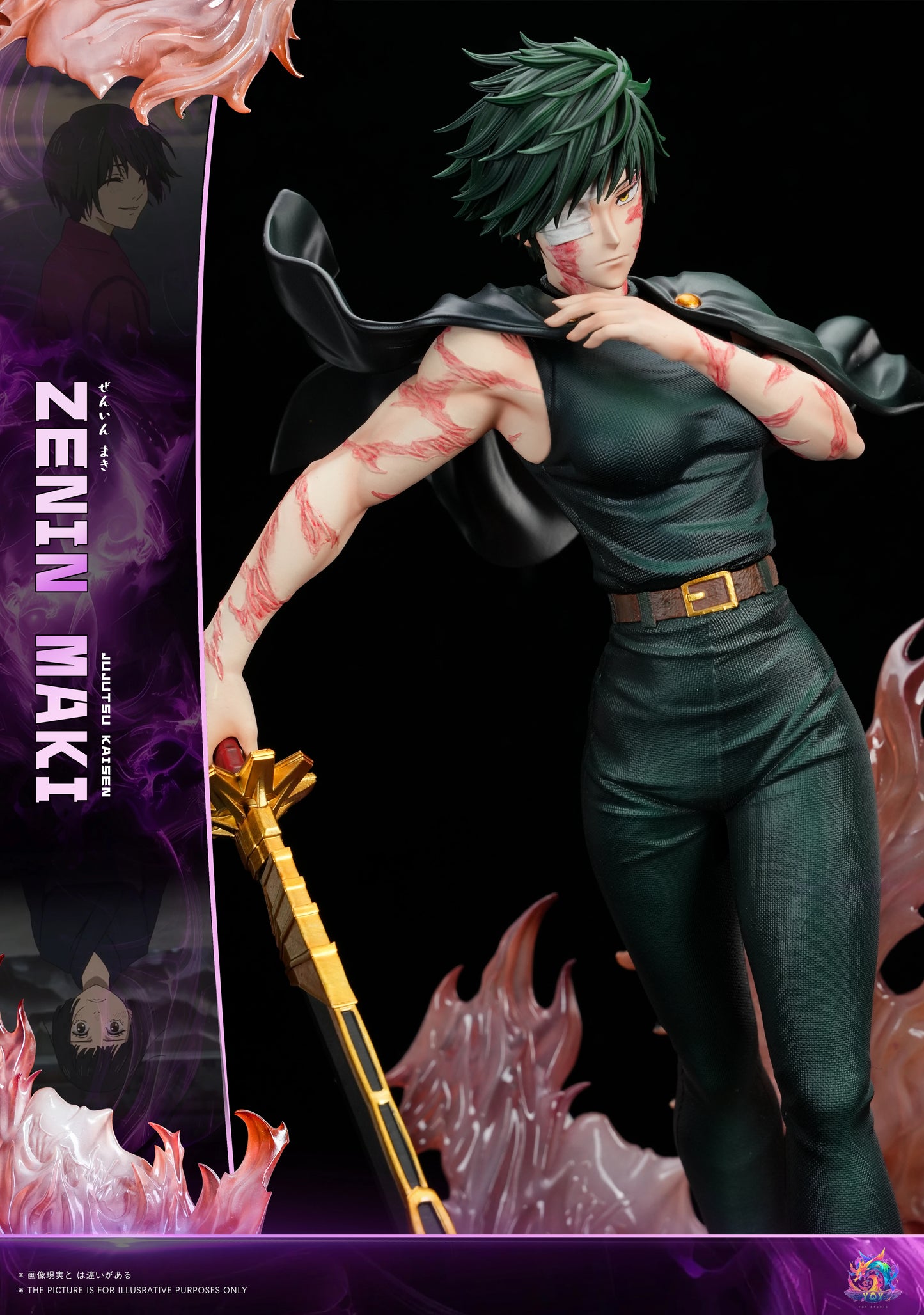 Preventa Resina Maki Zenin Figura Jujutsu Kaisen YQY Estudio