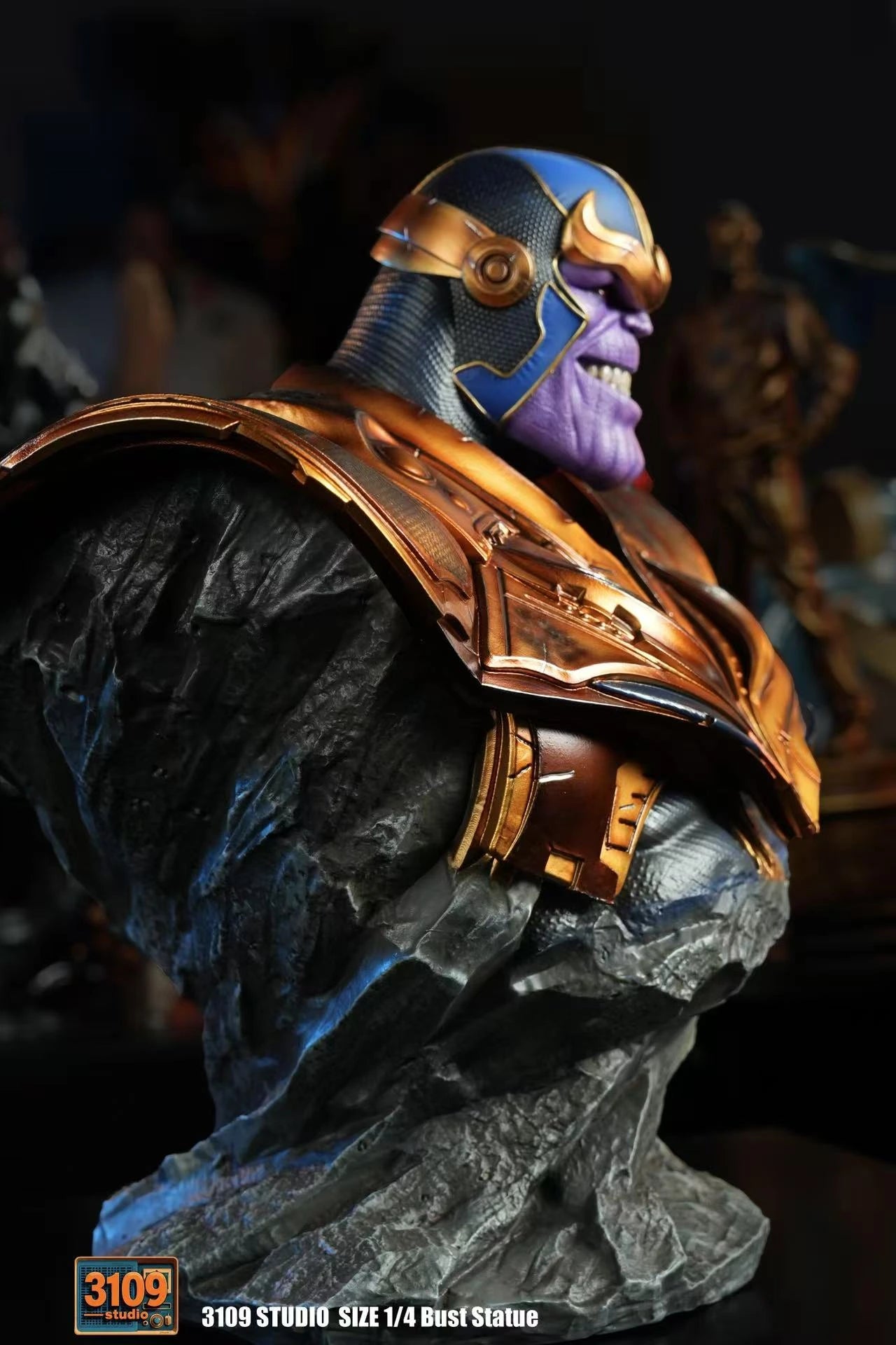Preventa Resina Thanos Figura Marvel Busto 3109 Estudio