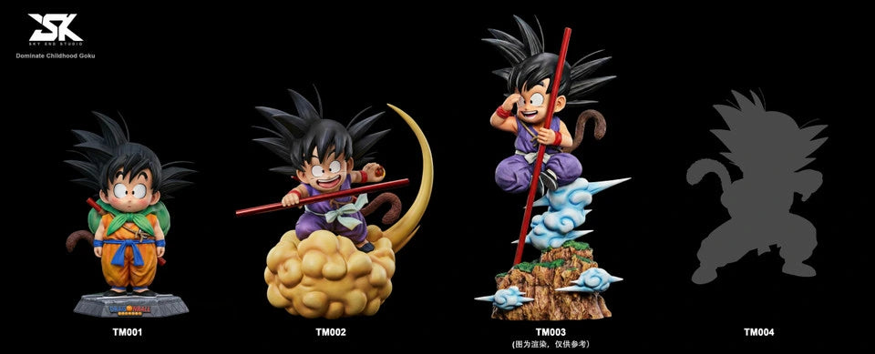 Preventa Resina Goku Niño Figura Dragon Ball Sky End  Estudio