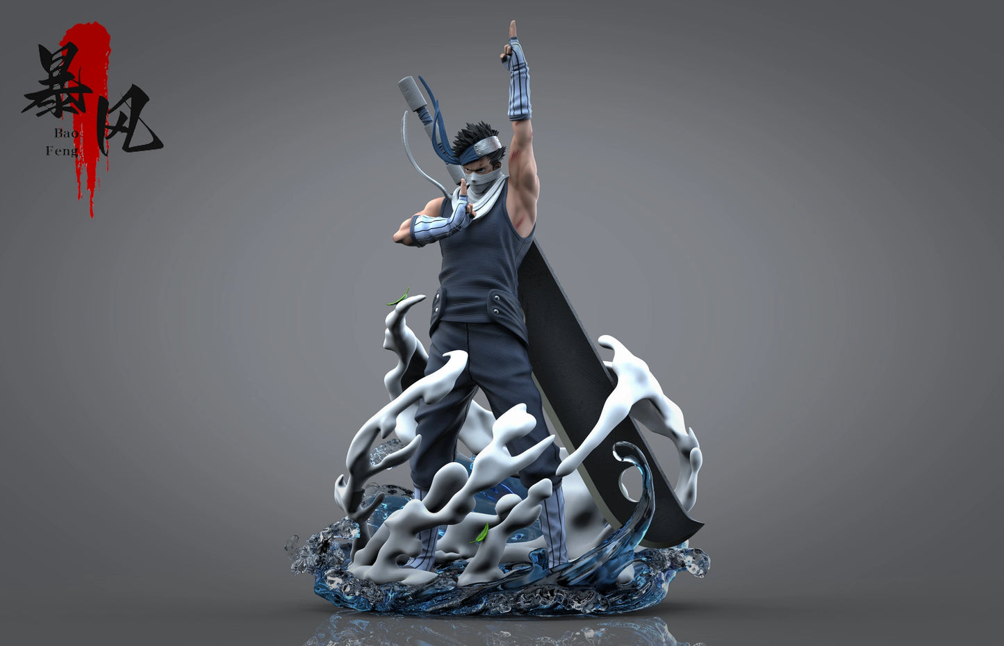 Preventa Resina Momochi Zabuza Figura Naruto BaoFeng Estudio