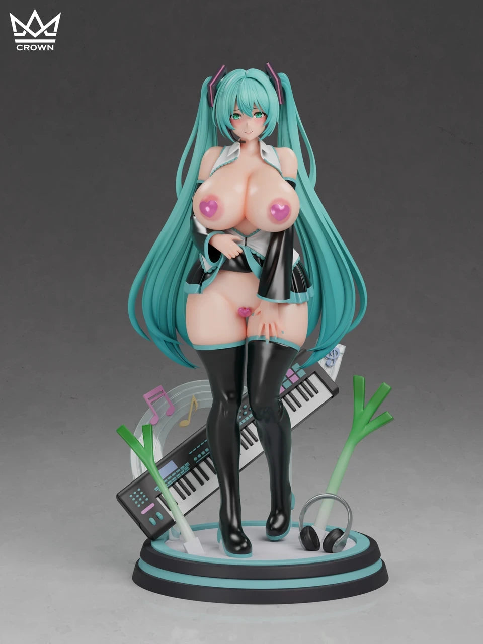 Preventa Resina Hatsune Miku Figura Vocaloid Crown Estudio