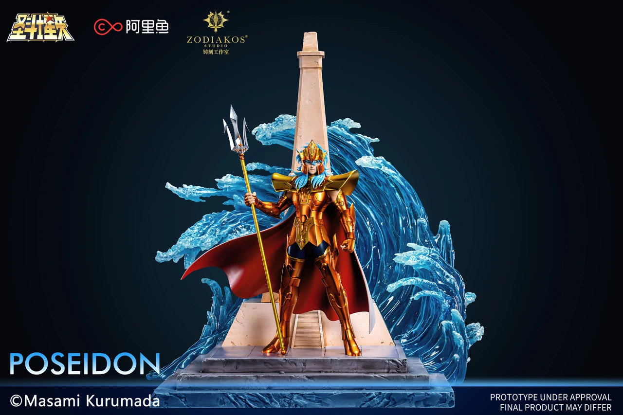 Preventa Resina Poseidon Figura Caballeros del Zodiako Zodiakos (Licencia) Estudio