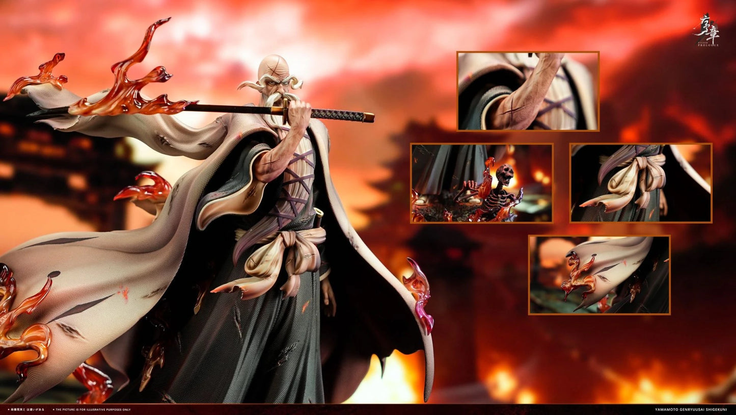 Preventa Resina Yamamoto Genryūsai Shigekuni Figura Bleach 1/6 Prologue Estudio