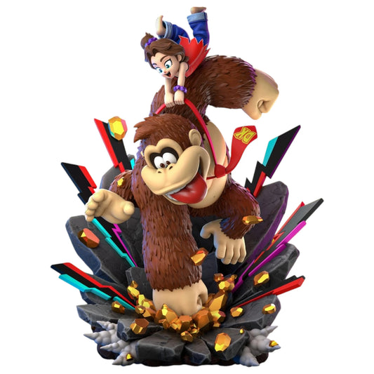 Preventa Resina Kong & Pauline Figura Donkey Kong Bananza  Dream Hunter  Estudio