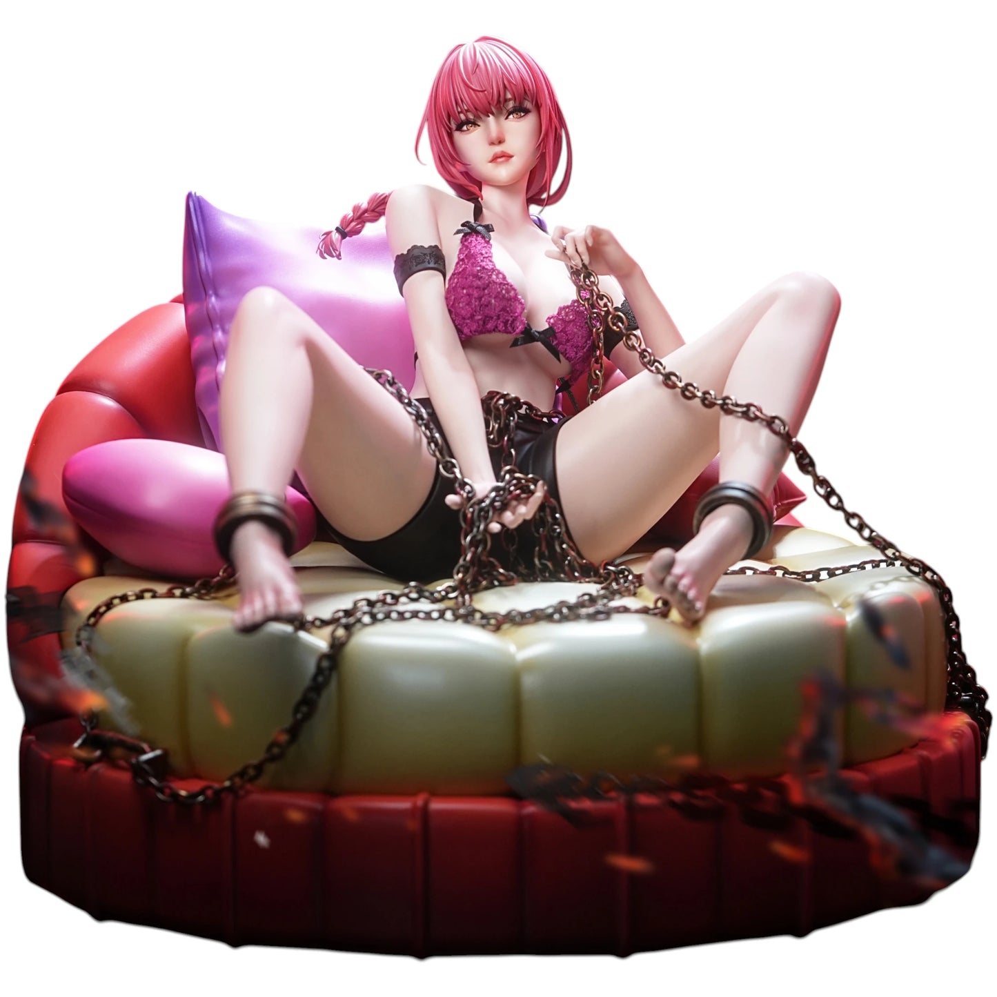 Preventa Resina Makima & Denji Figura Chainsaw Man Temptress & Four Horsemen Estudio