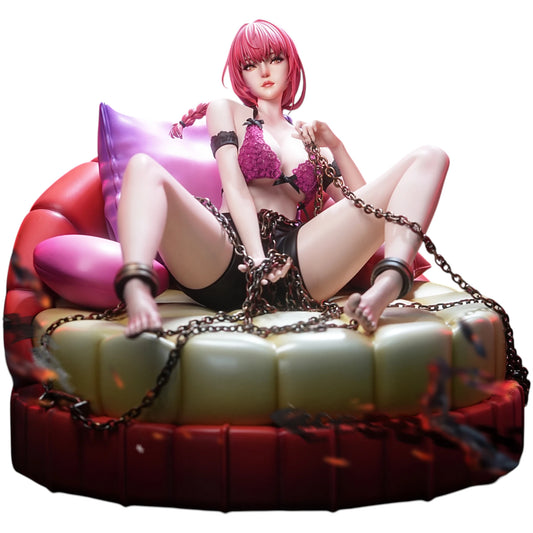 Preventa Resina Makima & Denji Figura Chainsaw Man Temptress & Four Horsemen Estudio