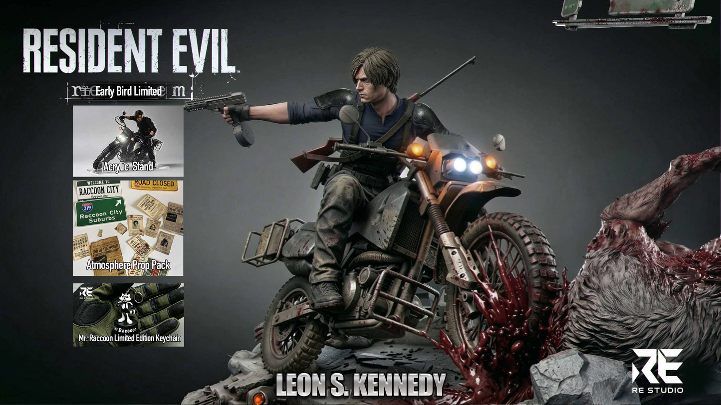 Preventa Resina Leon S. Kennedy Figura Resident Evil Requiem RE  Estudio