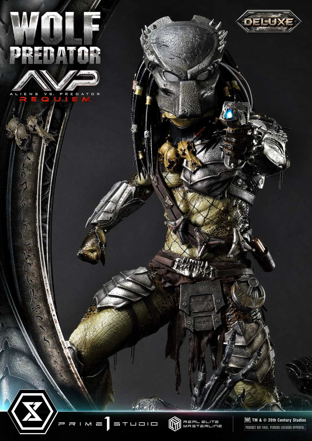 Preventa Resina Wolf Predator Figura Aliens vs Predator: Requiem Prime 1 (Licencia) Deluxe Estudio