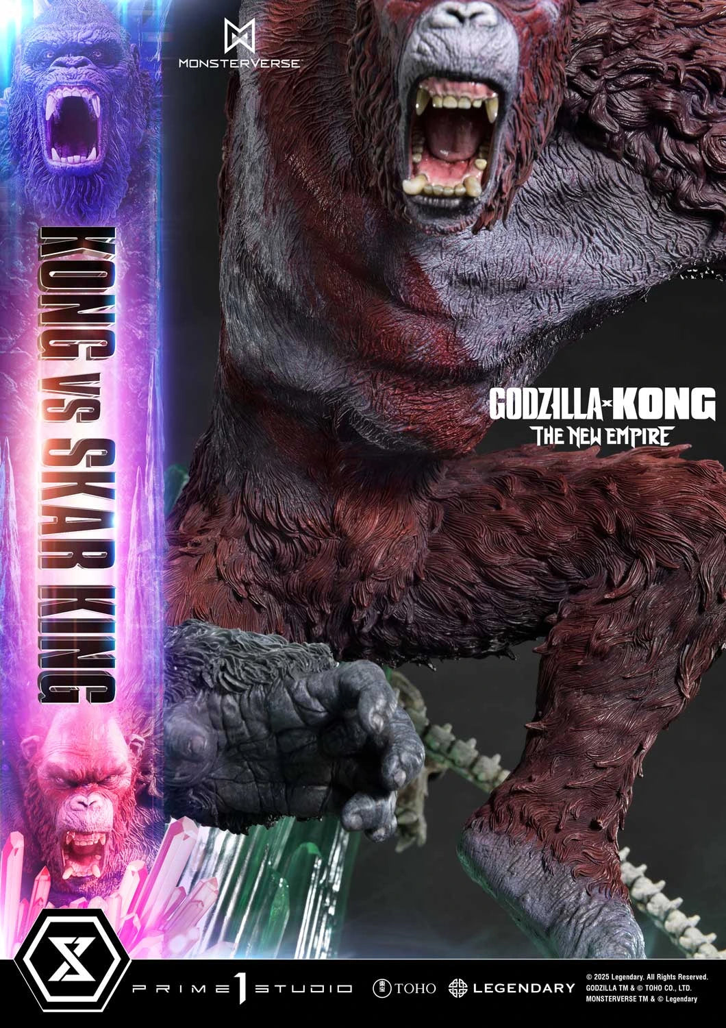 Preventa Resina Kong vs Skar King Figura Godzilla y Kong: El nuevo imperio  Prime 1 (Licencia) Estudio