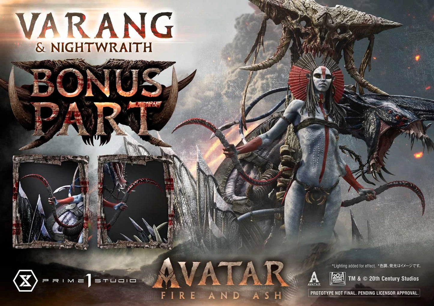 "Preventa Resina Varang & Nightwraith  Figura Avatar: Fire and Ash   Prime 1 (Licencia) Estudio"