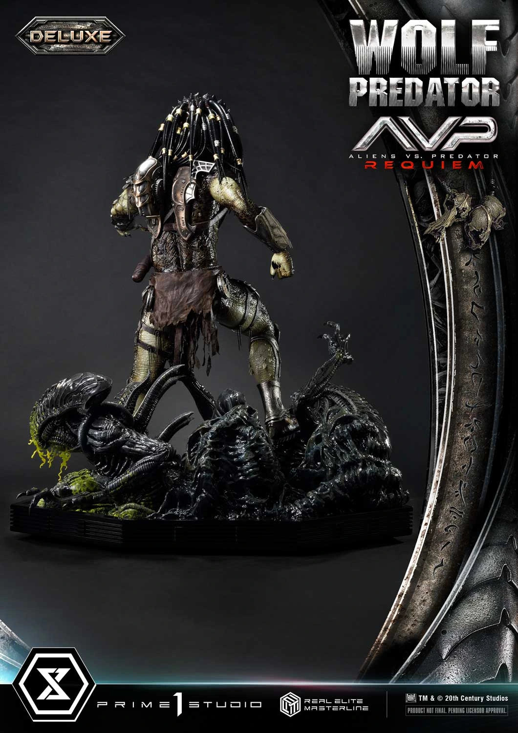 Preventa Resina Wolf Predator Figura Aliens vs Predator: Requiem Prime 1 (Licencia) Deluxe Estudio