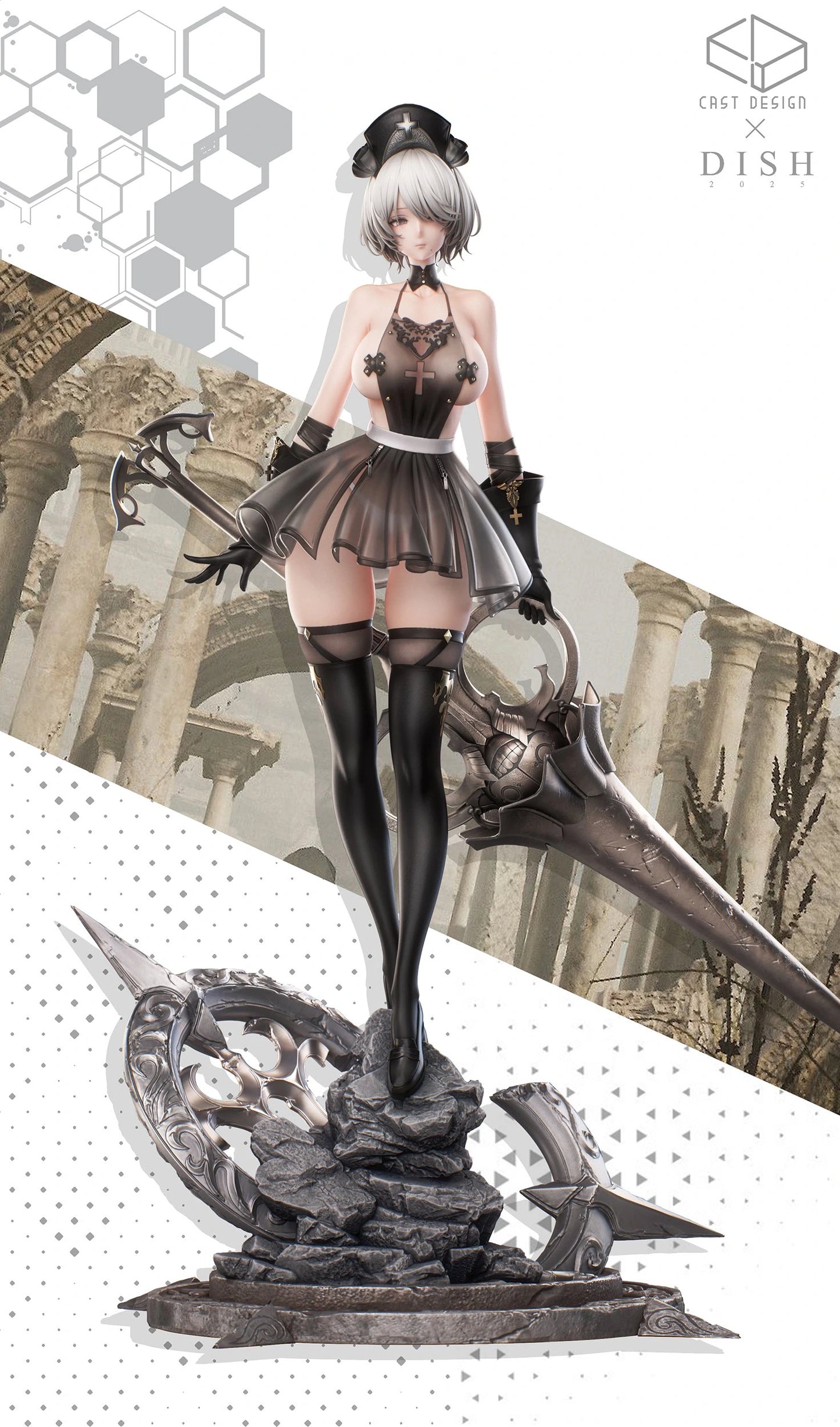 Preventa Resina 2B Figura Nier: Automata Cast Design & Dish Estudio