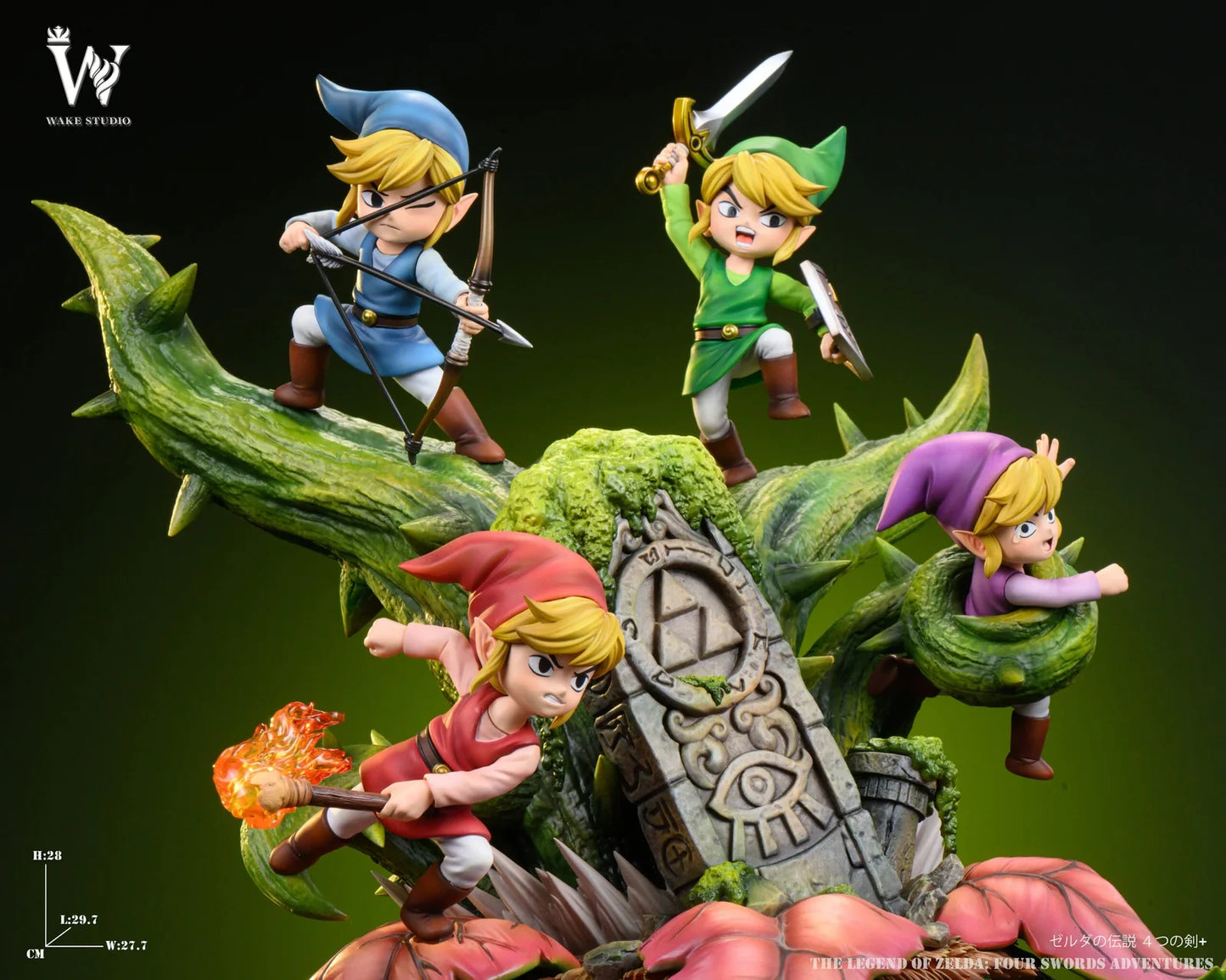 "Preventa Resina Link Figura The Legend of Zelda: Four Swords Adventures  Wake  Estudio"
