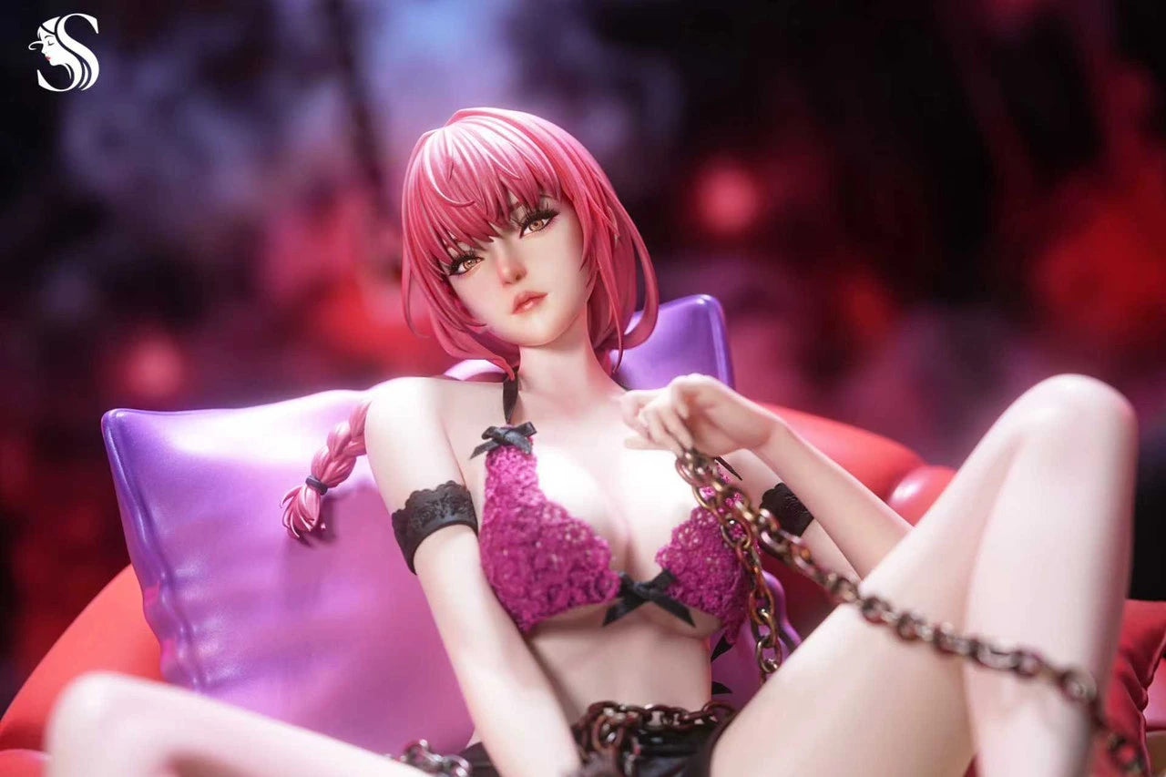 Preventa Resina Makima & Denji Figura Chainsaw Man Temptress & Four Horsemen Estudio
