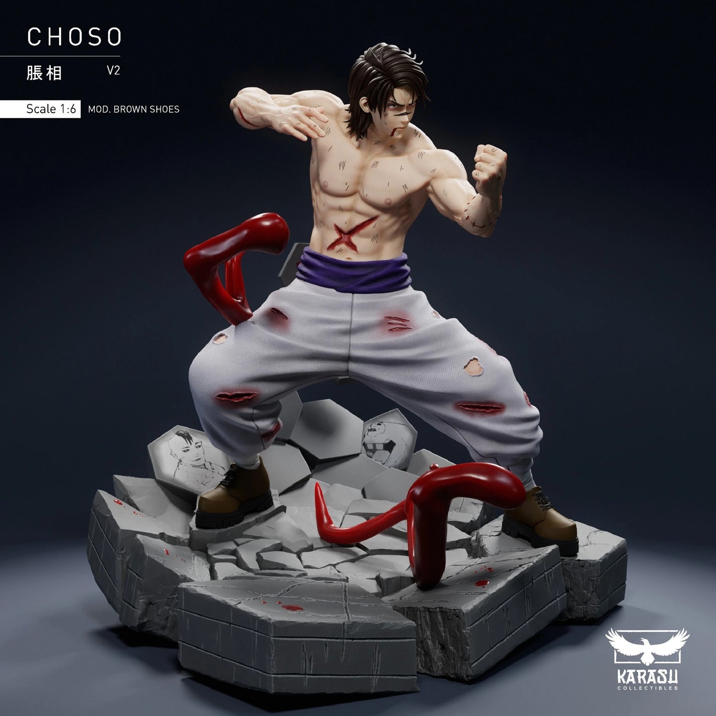 Preventa Resina Choso Kamo Figura Jujutsu Kaisen Karasu Collectibles Estudio
