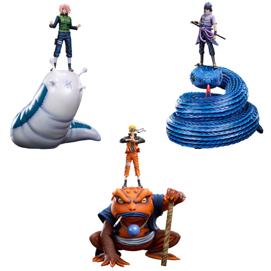 Preventa Resina Naruto, Sasuke  & Sakura Figura Naruto Dream Fly Estudio