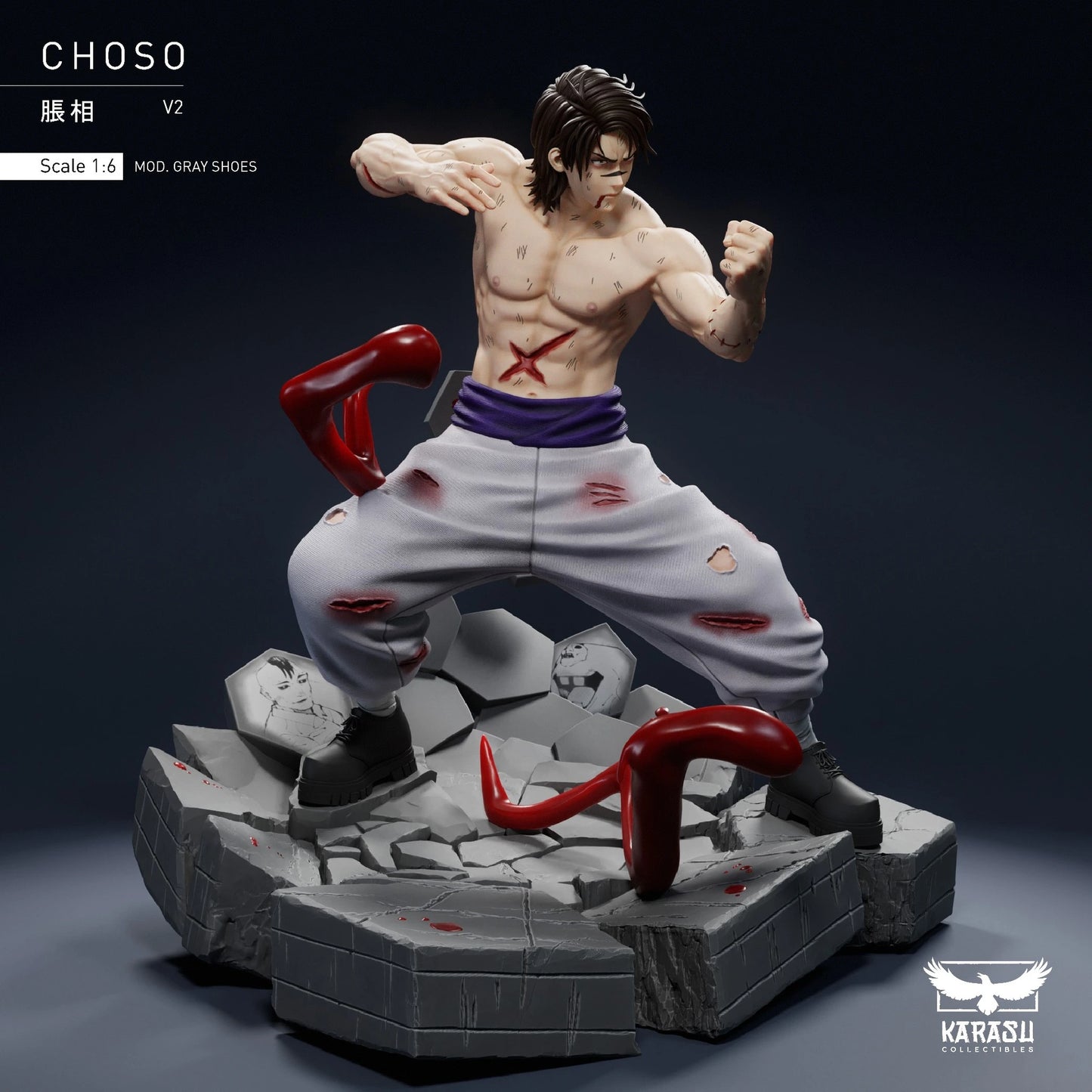Preventa Resina Choso Kamo Figura Jujutsu Kaisen Karasu Collectibles Estudio