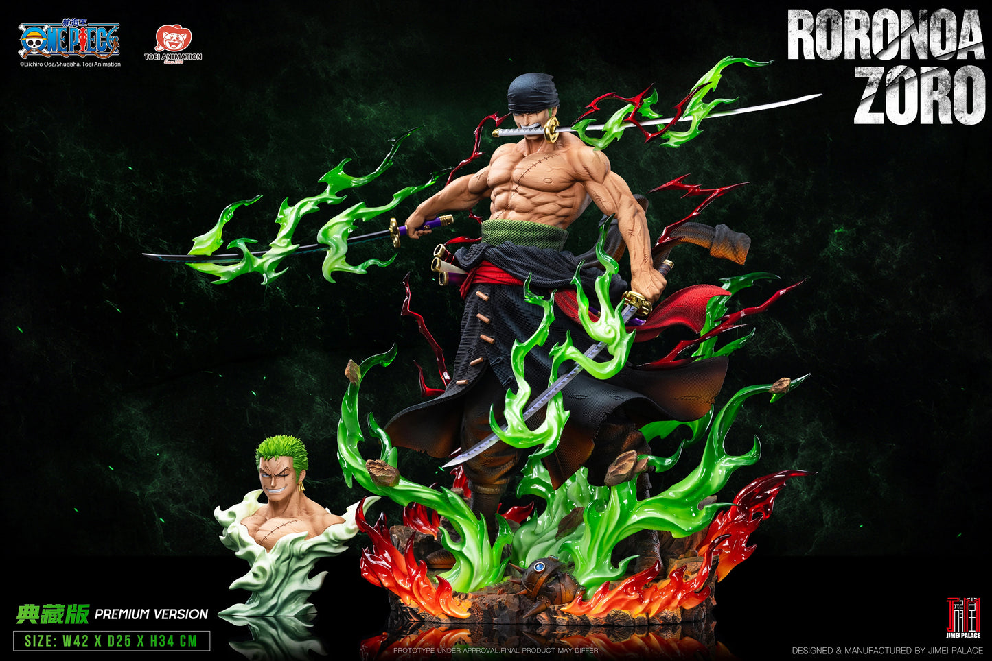 Preventa Resina Roronoa Zoro Figura One Piece 1/6 Jimei Palace Estudio (Licencia)