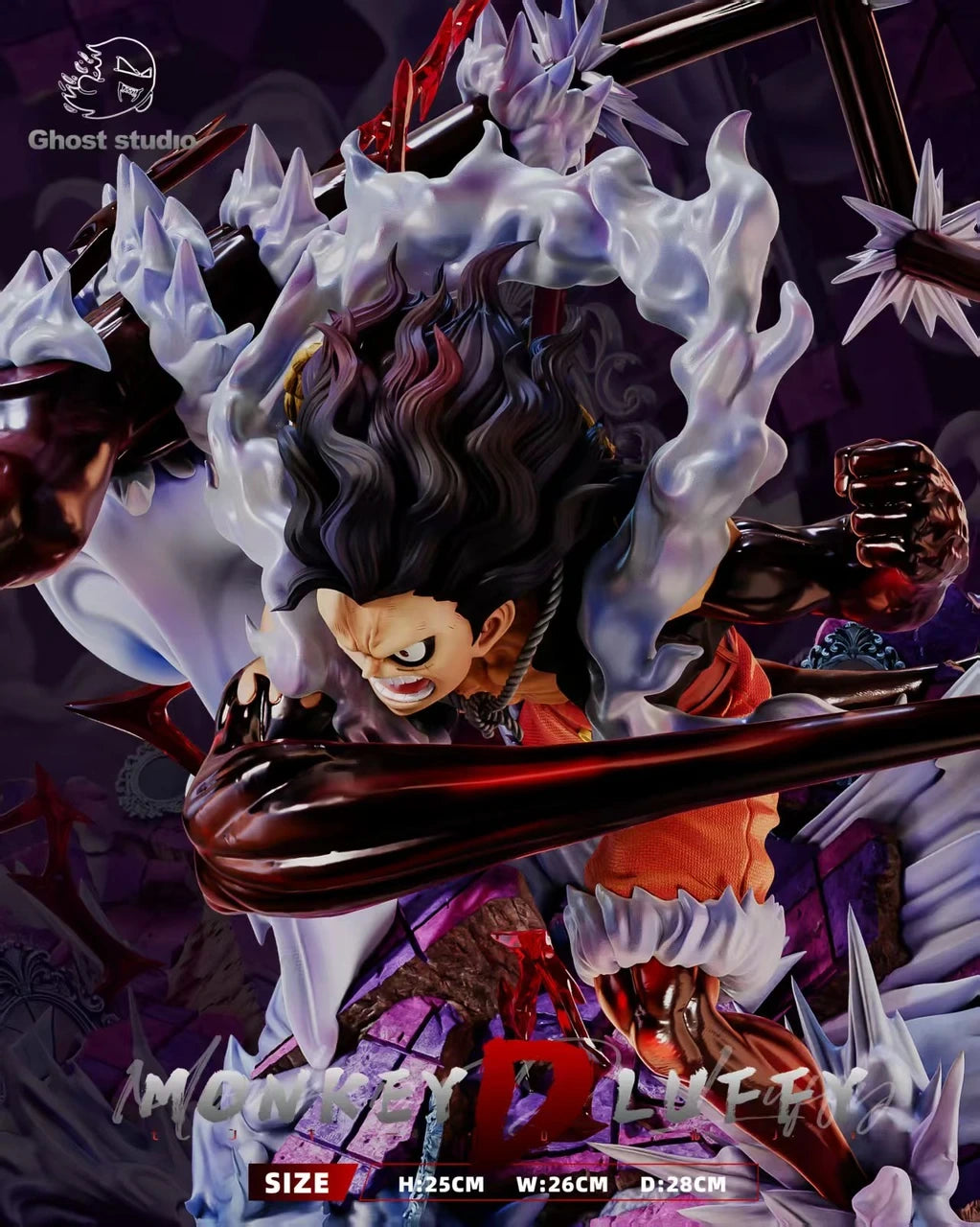 Preventa Resina Luffy Gear 4 "Snakeman" Figura One Piece 1/6 Ghost  Estudio