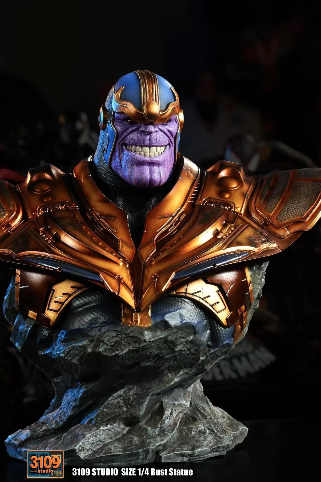 Preventa Resina Thanos Figura Marvel Busto 3109 Estudio