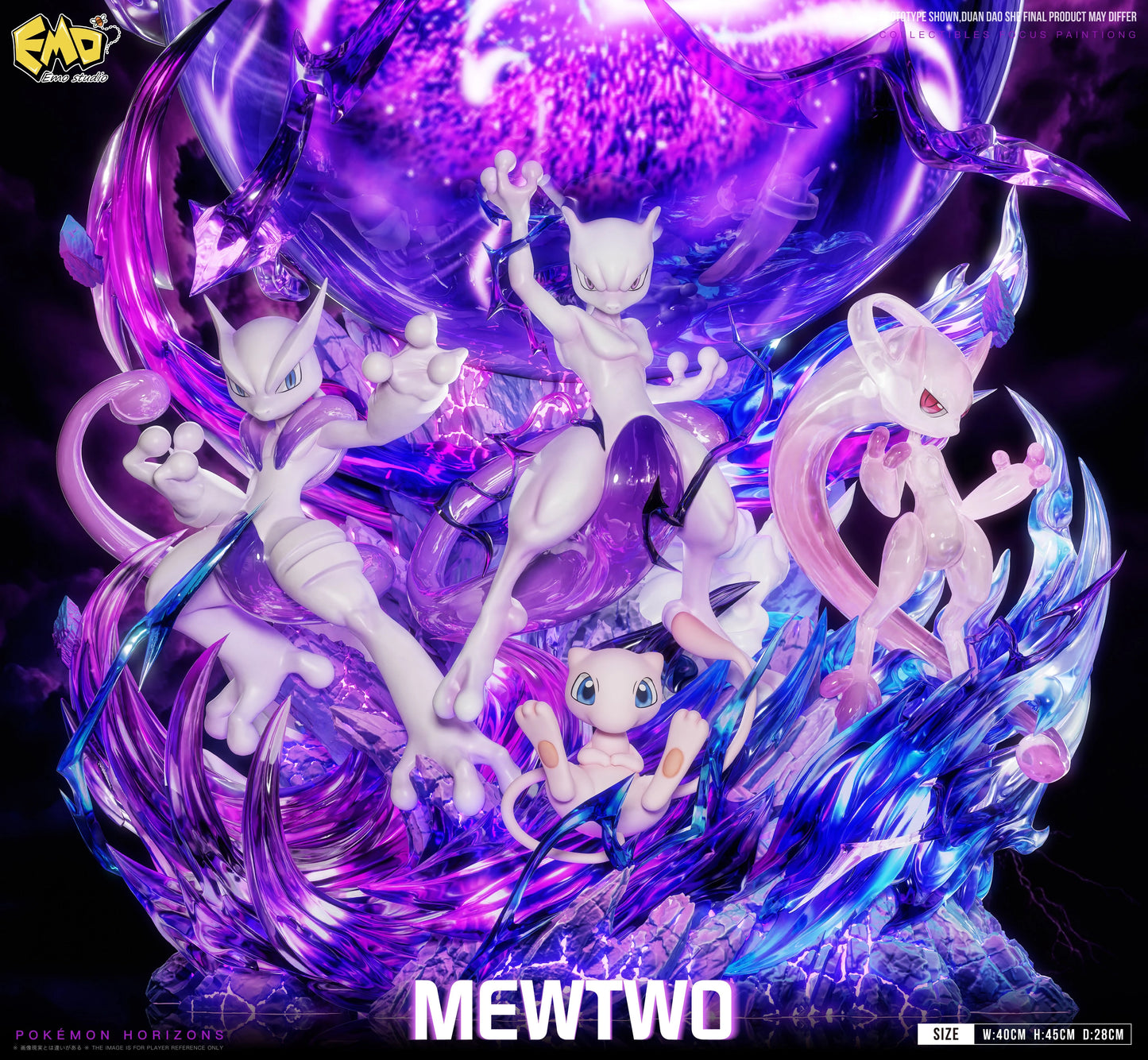 Preventa Resina Mewtwo Figura Pokemón EMO Estudio