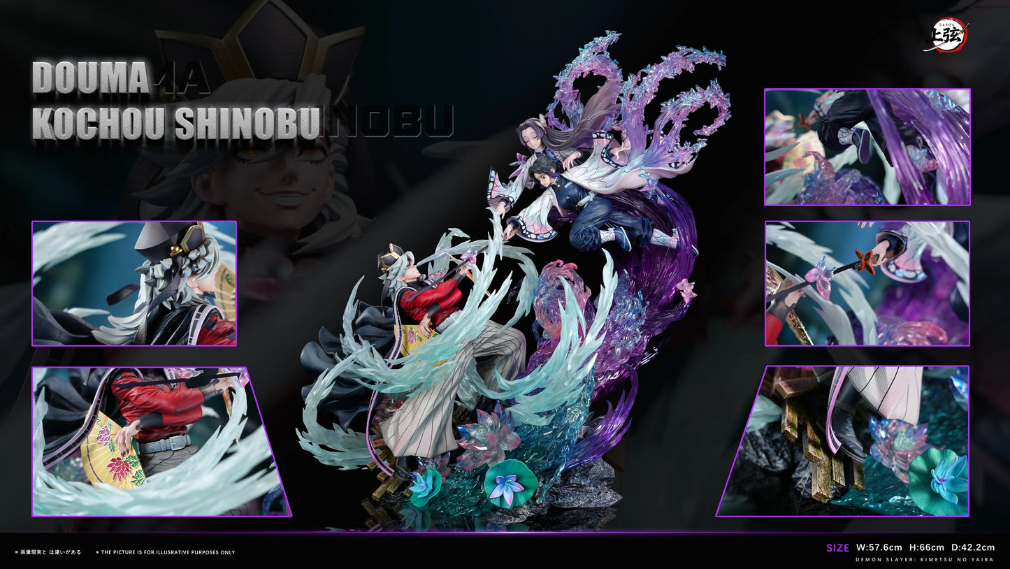 Preventa Resina Shinobu Kocho vs Douma Figura Kimetsu No Yaiba 1/6 ShangXian Estudio