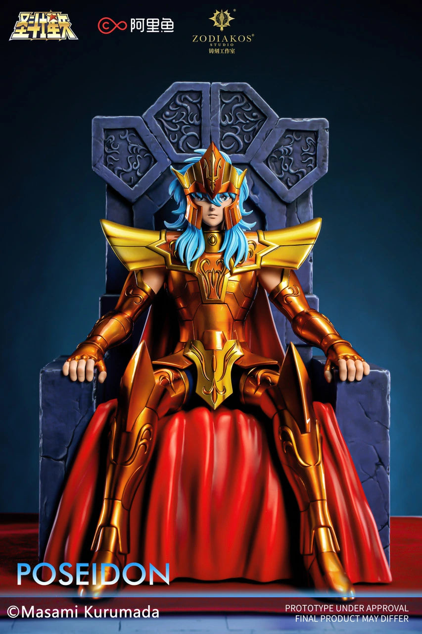 Preventa Resina Poseidon Figura Caballeros del Zodiako Zodiakos (Licencia) Estudio