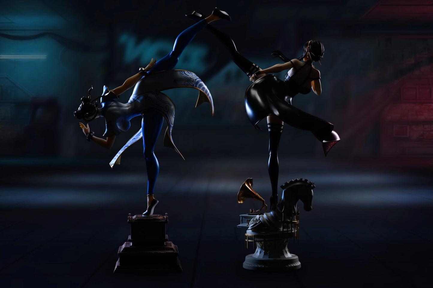 Preventa Resina Chun-Li & Yor Forger Figura Street Fighter Xpic Estudio