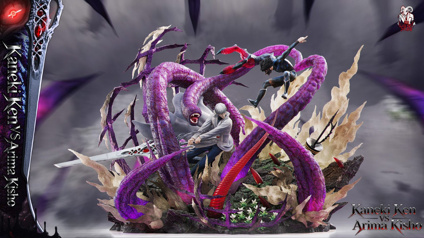 Preventa Resina Kaneki Ken vs Arima Kisho Figura Tokyo Ghoul Black Goat Estudio