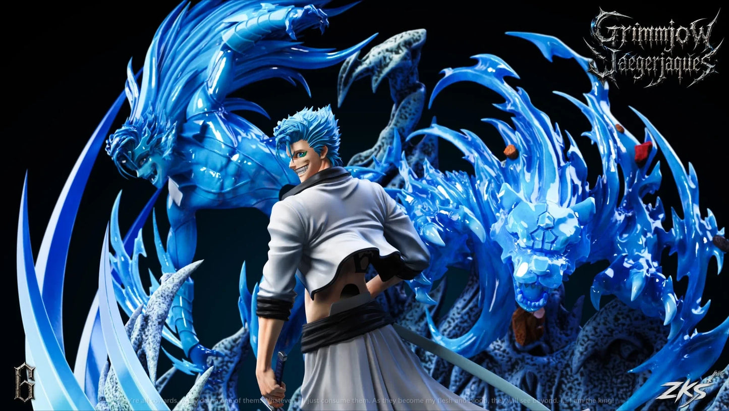 Preventa Resina Grimmjow Jaegerjaques  Figura Bleach Zenkai Estudio