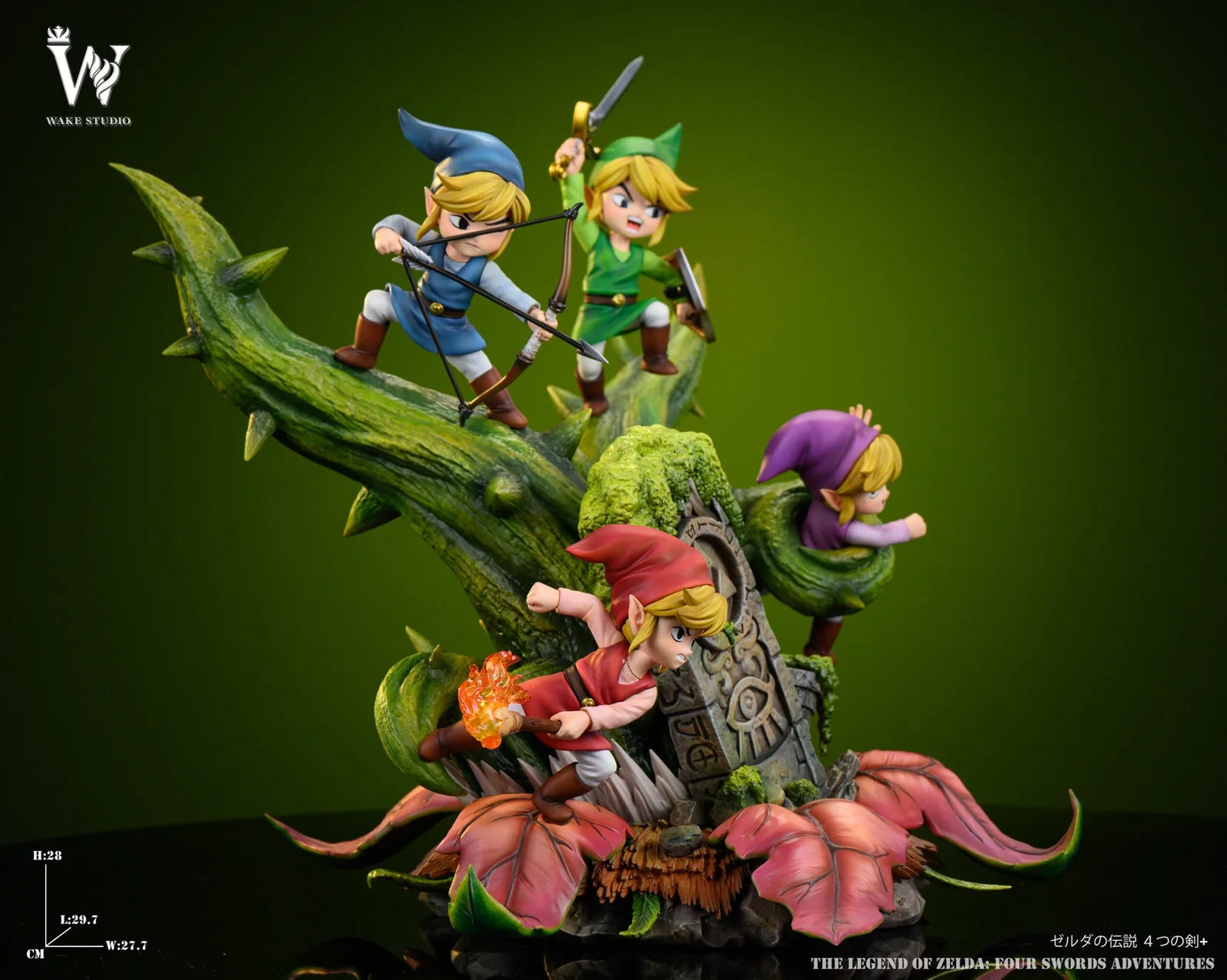 "Preventa Resina Link Figura The Legend of Zelda: Four Swords Adventures  Wake  Estudio"