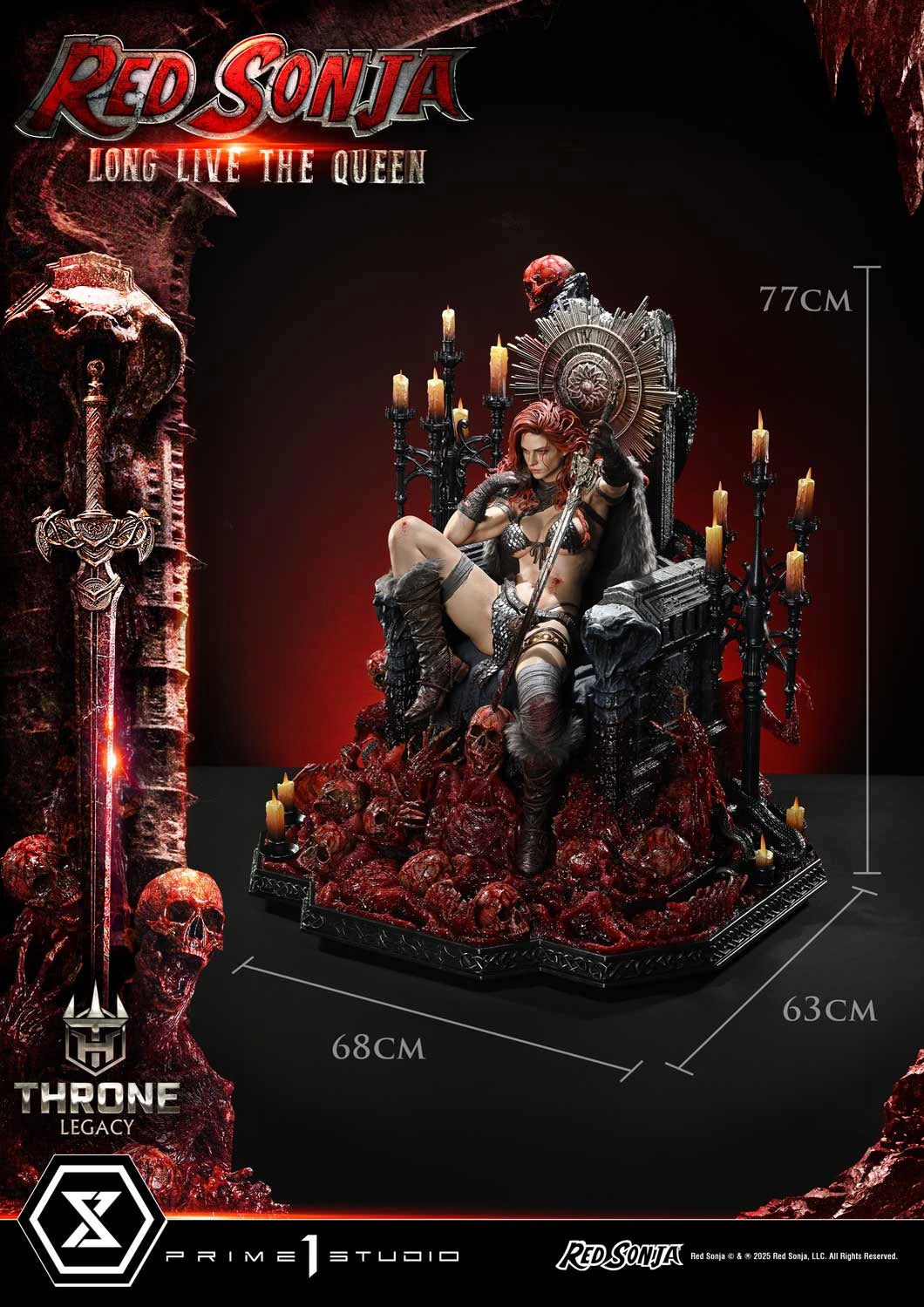 Preventa Resina Red Sonja Figura Red Sonja Prime 1 (Licencia) Estudio