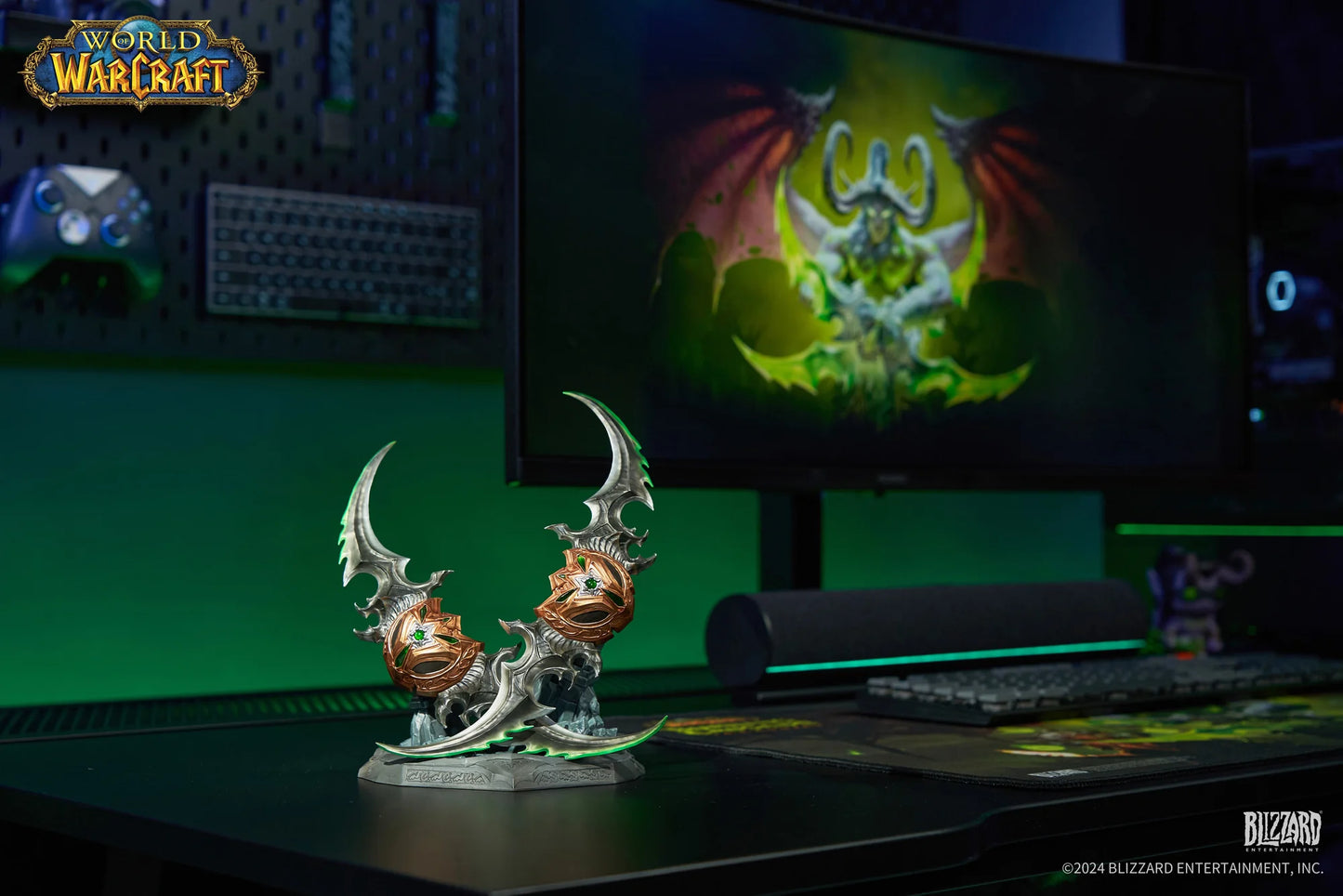 Preventa Resina Warglaives of Azzinoth Figura World of Warcraft Hex Collectibles (Licencia) Estudio